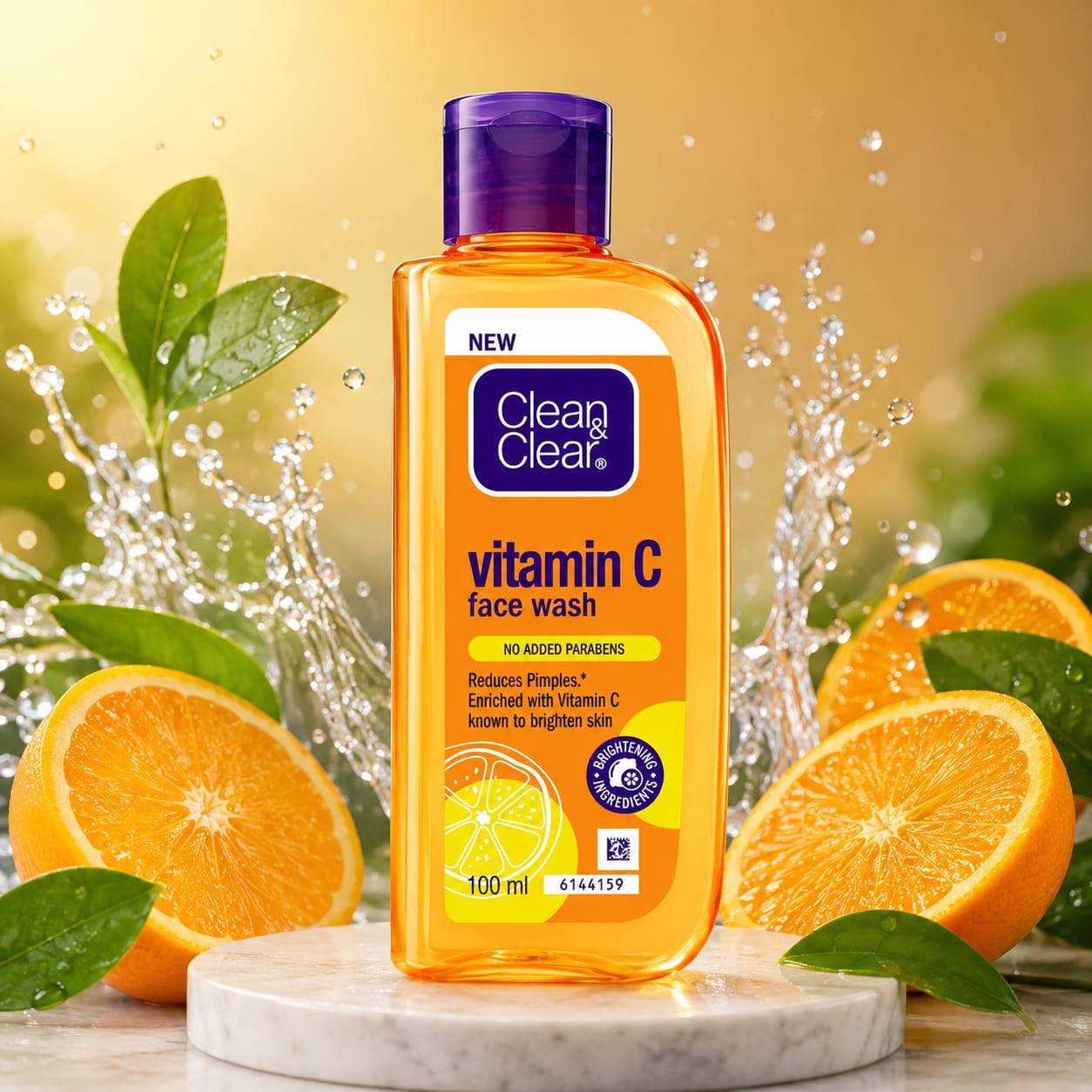 Clean & Clear Oil Control Foaming Face Wash – Deep Clean & Pimple Care (100ml)